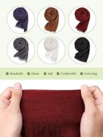 Cotton Elegance Women's Ironless Crinkled Hijab Scarf Perfect for Summer Strolls - Image 6