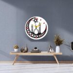 Wooden Islamic Designer Wall Clock, Two Layer of Board Look 3D for Living Room, Bed Room etc. Design-3-009 - Image 4