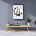 Wooden Islamic Designer Wall Clock, Two Layer of Board Look 3D for Living Room, Bed Room etc. Design-3-009 - Image 6
