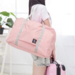 Travel Foldable Nylon Bag Portable Waterproof Handbag Folding Sport Weekend Shopping Luggage Bag Gym Sports Bag 2 Pc (Multicolor) - Image 3