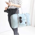 Travel Foldable Nylon Bag Portable Waterproof Handbag Folding Sport Weekend Shopping Luggage Bag Gym Sports Bag 2 Pc (Multicolor) - Image 4
