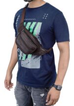 K London Genuine Leather Waist Bag for Men & Women | Brown Fanny Pack with Adjustable Belt | 4 Zipper Pockets Travel Pouch, Money Belt, Running Hiking Hip Bag - Image 4