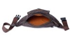 K London Genuine Leather Waist Bag for Men & Women | Brown Fanny Pack with Adjustable Belt | 4 Zipper Pockets Travel Pouch, Money Belt, Running Hiking Hip Bag - Image 7