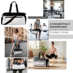 Storite Multipurpose Travel Duffle Bag, Lightweight Luggage Bag with Shoe Compartment, Water Resistance, Overnight Bag with Mesh & Zipper Pockets for Traveling, Gym & Weekend Trips (Grey, 48x30x22cm) - Image 3