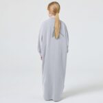FYMNSI Abaya Dress for Girls Muslim Prayer Clothes Batwing Sleeve Islamic Dubai Kaftan Dresses Maxi Robe Full Length Thobe - Image 7