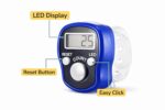 6 Pc Digital Finger Counter with LED Display | Tasbeeh Counter Ring for Prayer, Meditation & Sports | Hand Tally Clicker for Counting (Random Colors) - Image 3