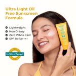Conscious Chemist® Sunscreen SPF 50 PA++++ In-Vivo Tested | 50g | Sun Cream with Hyaluronic Acid, Ceramides, Milk Thistle Extract & Olive Squalane, Sunscreen for Oily Skin, Gel Sunscreen, All Skin Types - Sun Drink - Image 5