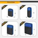 ViaTerra Packing Cubes: Travel Organizer Pouch and Packing Bags Kit – Efficient Luggage Solution with Travel Pouch Bag and Toiletry Pouch (Set of 4) (Blue) - Image 3