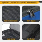 ViaTerra Packing Cubes: Travel Organizer Pouch and Packing Bags Kit – Efficient Luggage Solution with Travel Pouch Bag and Toiletry Pouch (Set of 4) (Blue) - Image 4