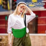 FunBlast Half Moon Bags for Women and Men, Slim & Stylish with Luxury Fabric & Zipper, Small Side Sling Bag & Waist Bag, Unisex Shoulder Crossbody Belt Bags for Ladies,Man,& Girls - Image 5