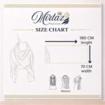 MIRTAZ Women’s Chiffon Hijab Combo Pack of 2 (Black & White) | Soft Lightweight Premium Muslim Scarf for Girls & Women | Plain Stylish Head Scarf | 180 x 70 cm - Image 4