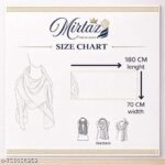 MIRTAZ Women’s Chiffon Hijab Combo Pack of 3 (White, Black & Grey) 180x70 cm | Soft Lightweight Plain Muslim Headscarf for Daily Wear - Image 6