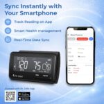Dr. Odin OBP201BT Digital Blood Pressure Monitor with Smart App Connectivity, Tubeless Design, Large LCD Display, Accurate One-Touch Operation with Type-C Cable (Black) - Image 3