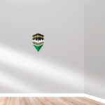woopme ® Qibla Compass Arrow Direction Praying Sticker for Wall Floor Prayer Room Home House Decoration Self Adhesive Vinyl Printed Stickers L x H 15 x 25 Cms - Image 4