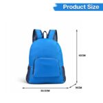 SYGA Outdoor Travel Foldable Waterproof Bag With Mini Bag Stay-Clean Backpack for Camping, Hiking, Travelling, Outdoor Activities (Blue) - Image 4