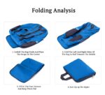 SYGA Outdoor Travel Foldable Waterproof Bag With Mini Bag Stay-Clean Backpack for Camping, Hiking, Travelling, Outdoor Activities (Blue) - Image 7