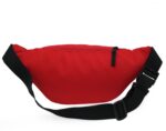World Star Polyester Waist Pack Travel Handy Hiking Zip Pouch Document Money Phone Belt Sport Bag for Men and Women and Adult | Red-1 | Rock red Waist Bag - Image 5