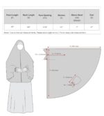 ANA Gulnoor Grey Floral Prayer Dress – Pure Cotton Prayer Dress with Tie Knot | Lightweight, Breathable for Hajj, Umrah & Salah - Image 8