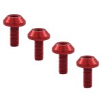 4X Bike Water Bottle Cage Bolt Aluminum Alloy Bike Screw Kettle Holder Screw red| Sports Equipment | Outdoor Sports Gear | Exercise Gear - Image 3