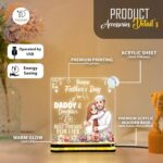 Muslim Father Daughter Gift | Happy Father's Day Lamp | Acrylic LED Light Sign | Islamic Home Decoration | Baba Gift Idea | Ramadan Decor | Bedroom Night Light |(5.5x5.5 Inch) - Image 6