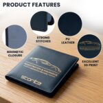 Storite Car Document Holder Organizer | RC, Insurance, PUC, Driving Licence Storage Wallet | Vehicle Glove Box for Registration & Owner Manual Papers (Black) - Image 5