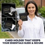 Storite Car Document Holder Organizer | RC, Insurance, PUC, Driving Licence Storage Wallet | Vehicle Glove Box for Registration & Owner Manual Papers (Black) - Image 8