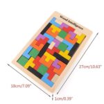 Russian Building Block Wooden Intelligence Puzzle Game for Kids Jigsaw Brain Teaser Toy Educational Learning Board Game 40 Pcs - Image 5