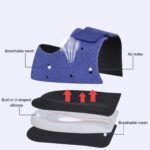 Heel protector | Silicone Gel Heel Protectors Velcro Heel Pad for Pain Relief, Plantar Fasciitis, Arch Support for Flat Feet For Men and Women- Blue Pair - Image 3