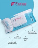 Gentle Baby Cleansing Wipes – Enriched with Aloe Vera & Vitamin E (80 wipes) pack of 1 - Image 4