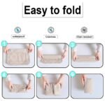 6 Set Lightweight Travel Storage Bags for Clothes, Packing Cubes for Travel Carry On Luggage, Large Luggage Organizers Packing Cubes Set for Travel Bag Suitcase (Beige) - Image 5