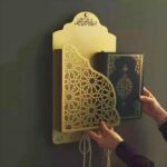 Metal Quran Box for Wall Art – Gold Finish – Elegant & Durable Islamic Decor for Living Room, Prayer Room, Bedroom, Office. - Image 3