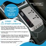 Ceptics 200W Car Laptop Charger/Power Inverter with 2 USB(3.1A Max) + 1 C Type(1 * 18W PD) Smart USB Charging Ports, 12V DC to 220V AC, 2X Universal AC Outlet, Grey, 18 Months Warranty - Image 4