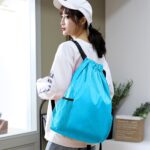 SYGA Drawstring Backpack for Gym, Yoga, Running, Swimming, Beach, Camping, Travel Bag Sports Fitness Club Student Training Bag(Sky Blue) - Image 5