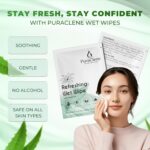 Refreshing Jasmine Wet Wipes – 50 Soft Wipes-( Pack of 3 ) | Face Wipes for Men & Women | Daily Use | Alcohol-Free | Travel Friendly | pH Balanced | Paraben-Free | Soft & Gentle | Anti-Germ Skin Cleansing Wipe - Image 3