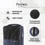 Shopoflux® Shoes Bag for Travel | Footwear Organizer Pouch | Multi-Purpose Portable Foldable Organizer | Travelling Shoe Holder Storage Bag (Pack of 2) (Blue and Grey) - Image 3