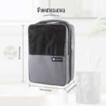 Shopoflux® Shoes Bag for Travel | Footwear Organizer Pouch | Multi-Purpose Portable Foldable Organizer | Travelling Shoe Holder Storage Bag (Pack of 2) (Blue and Grey) - Image 7