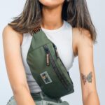 MONKEY TROOPERS Ghost Waist Bag, Crossbody,Water-Resistant Fanny Pack | Sleek, Stylish, and Secure Fanny Pack | Chest Bag for Men Women Girls Boys, Causal, Travel, Hikking, Everyday (Olive) - Image 3