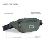 MONKEY TROOPERS Ghost Waist Bag, Crossbody,Water-Resistant Fanny Pack | Sleek, Stylish, and Secure Fanny Pack | Chest Bag for Men Women Girls Boys, Causal, Travel, Hikking, Everyday (Olive) - Image 7