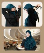 Mehar HIJAB'S MODEST WOMEN'S STYLISH FRILLED FAEEZAH HIJAB - Image 8