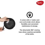 Pigeon Quartz Electric Kettle 1.7 Litre, 1500 watts, Stainless Steel Body, Used for Boiling Water, Making Tea and Coffee, Instant Noodles, soup etc. - Silver - Image 5