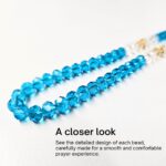 100 Premium Crystal Beads Tasbeeh for Islamic Prayer (Pack of 2) (Sky Blue) - Image 3
