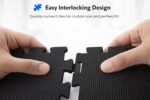 WENGTY EVA Interlocking Floor Mat for Kids Play, Gym Exercise, Prayer Room | Soft Cushion, Water Resistant, Non-Slip, Portable Multipurpose Foam Puzzle Tiles (30x30 cm, 10 Pieces) (Black) - Image 6