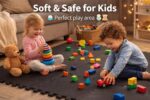 WENGTY EVA Interlocking Floor Mat for Kids Play, Gym Exercise, Prayer Room | Soft Cushion, Water Resistant, Non-Slip, Portable Multipurpose Foam Puzzle Tiles (30x30 cm, 10 Pieces) (Black) - Image 10