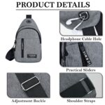 MOMISY Sling Chest Bag For Men Waterproof Sling Backpack Bag Cross body Bag for Travel | Hiking | Jogging | Gym | Picnic & Daily Use - Image 5