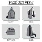 MOMISY Sling Chest Bag For Men Waterproof Sling Backpack Bag Cross body Bag for Travel | Hiking | Jogging | Gym | Picnic & Daily Use - Image 6