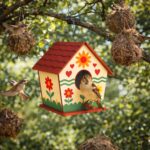 Webby Wooden DIY Paint Bird House Art and Craft Toy | Birthday Return Gift | Colour Paint Activity Kit for Kids - Image 7