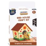 Webby Wooden DIY Paint Bird House Art and Craft Toy | Birthday Return Gift | Colour Paint Activity Kit for Kids - Image 8