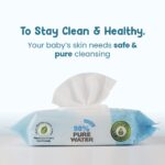 Mother Sparsh 98% Water Based Baby Wipes I Wet wipes made with Plant Fabric I 60 Pcs (Combo Offer Pack of 3) - Image 3