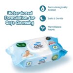 Mother Sparsh 98% Water Based Baby Wipes I Wet wipes made with Plant Fabric I 60 Pcs (Combo Offer Pack of 3) - Image 6