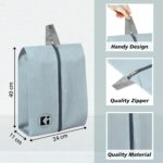 Kuber Industries Pack of 6 Travel Organizer | Travel Carrying Bag | Multipurpose Storage Organizer Bag | Toiletry Pouch with Chain | Shoe Cover for Travel-Hiking-Adventure | Grey - Image 4